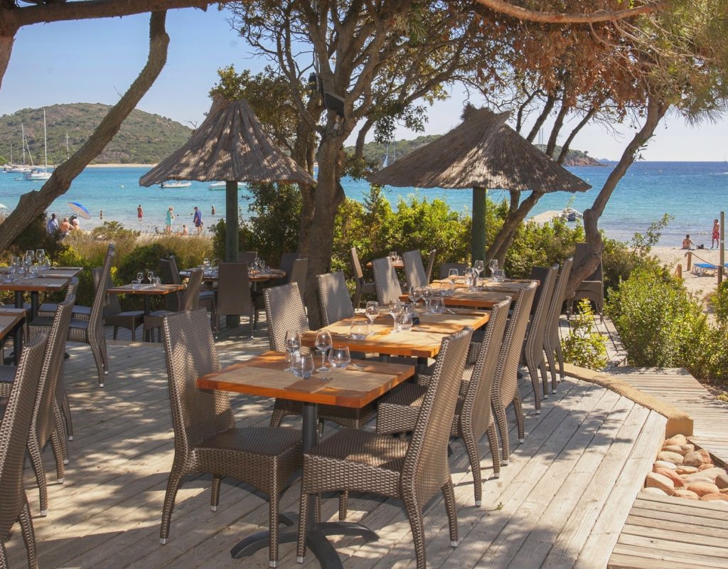 1 restaurant plage chez ange porto vecchio corse