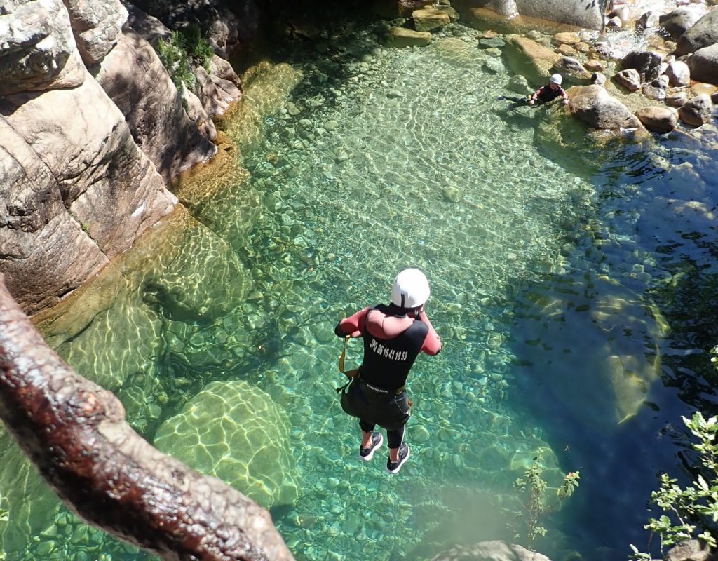 2 Corse ppurcaraccia Canyoning Pulischellu Bavella Solenzara Corserandocanyon