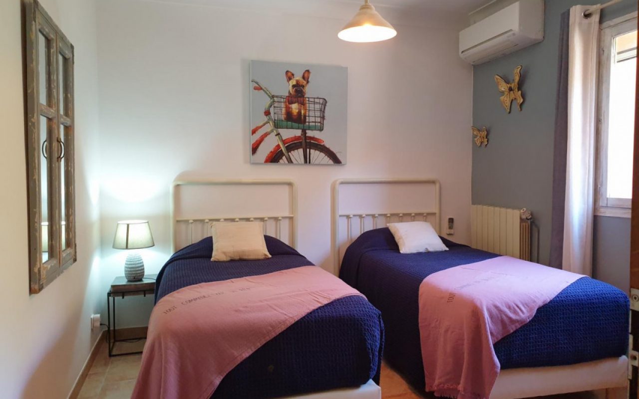 chambre 2 lit 90 de la villa Asphodèle