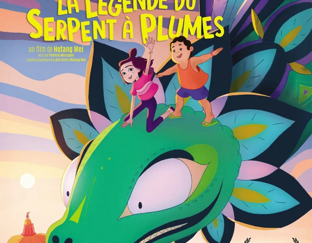 affiche du dessin animé Louise et la Légende du Serpent à Plumes