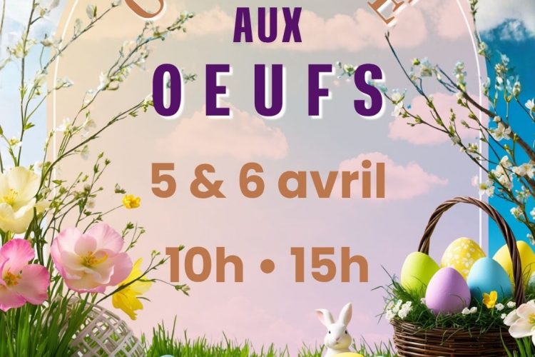 affiche de la chasse aux oeufs