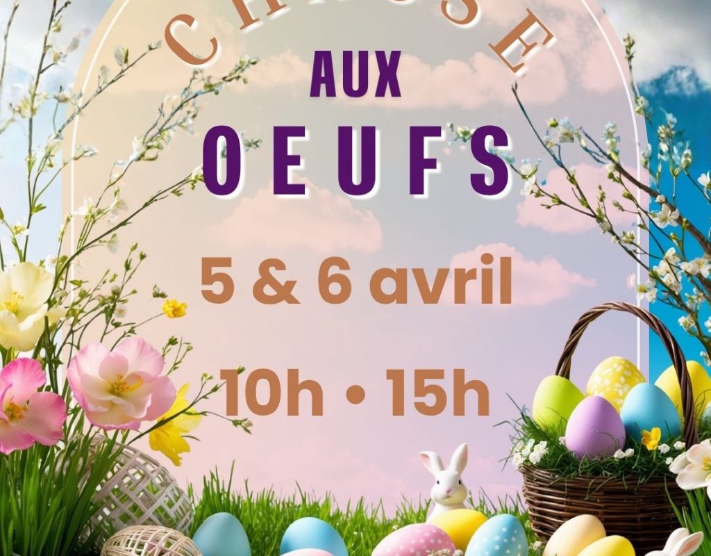affiche de la chasse aux oeufs