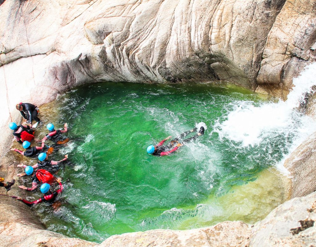 bavella canyon canyoning corse bavella