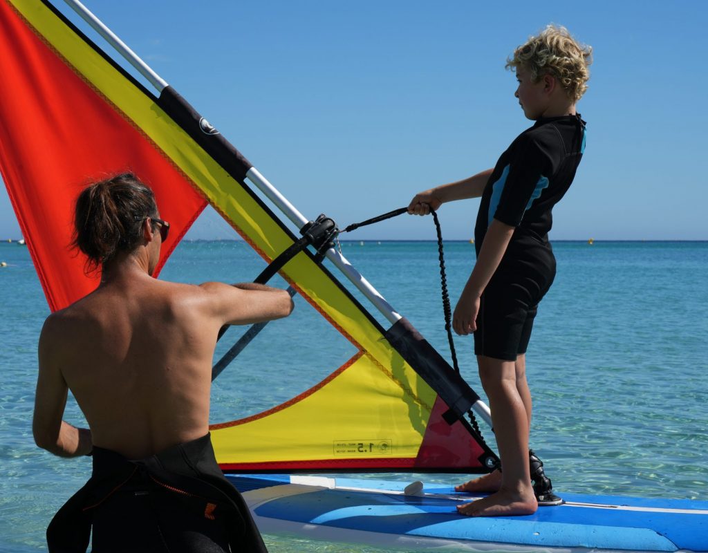 Einzelunterricht Windsurfing Kind