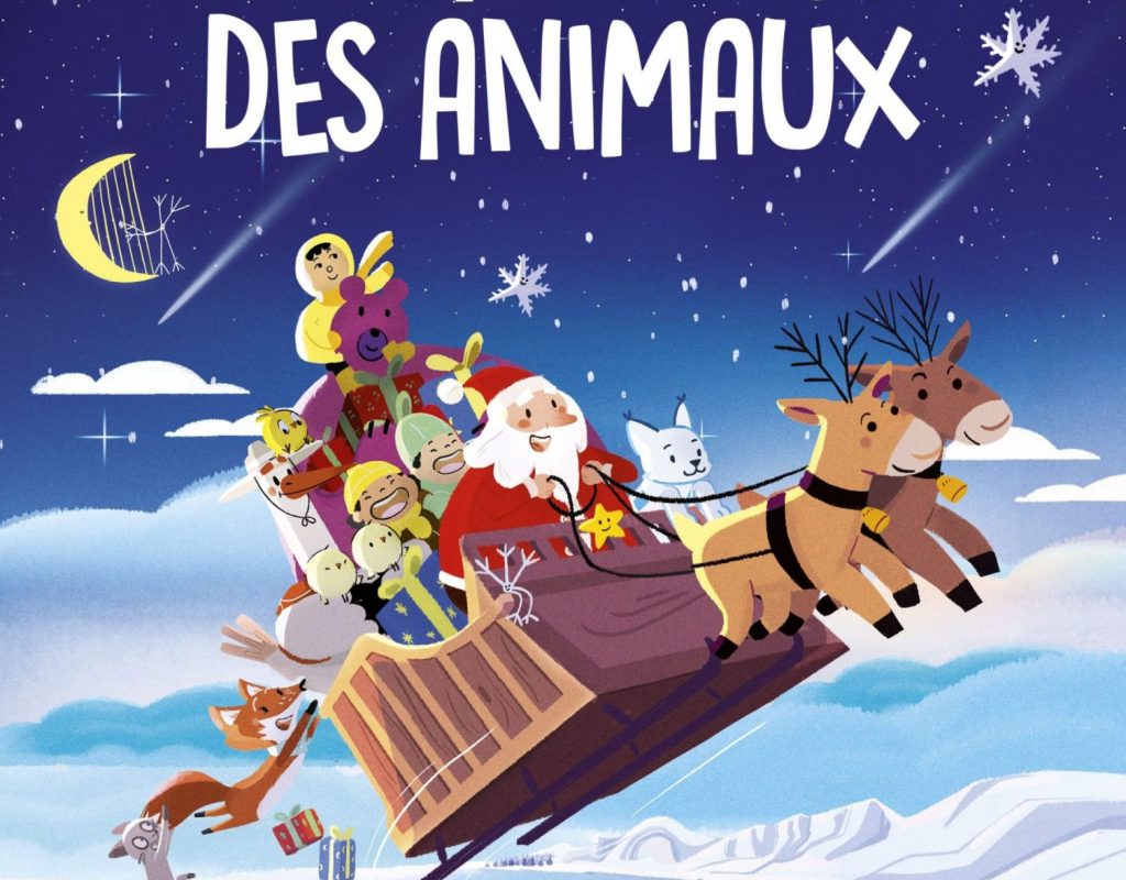 affiche du dessin animé le grand noël des animaux