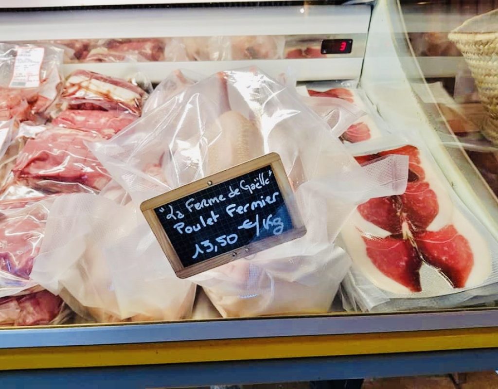 Magasin de producteurs régionaux à Porto Vecchio. Viande corse bio.