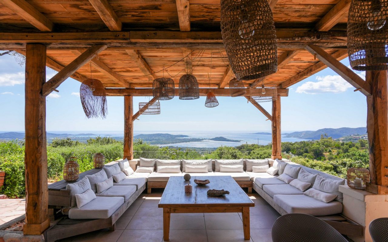 vue mer depuis la villa Arbousière à Porto Vecchio