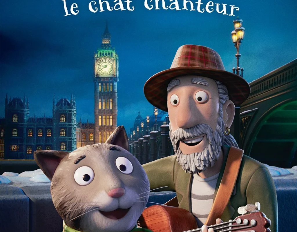 affiche du dessin animé macpat le chat chanteur