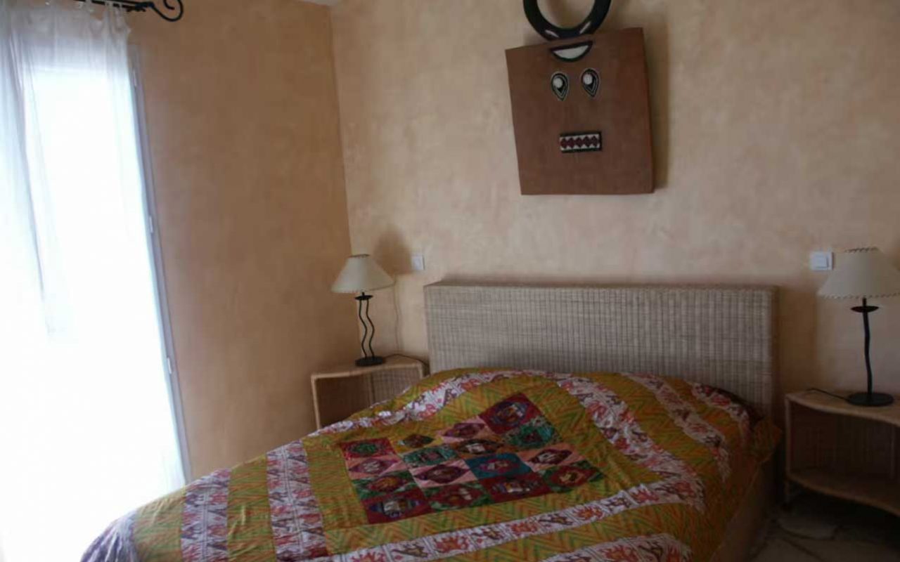 chambre de la villa blu di mare Palombaggia