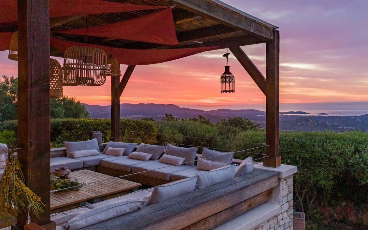 vue mer depuis la villa Arbousière à Porto Vecchio