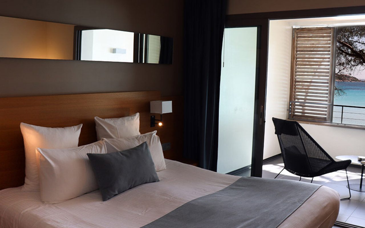 Chambre de l'hôtel Moby Dick coté plage