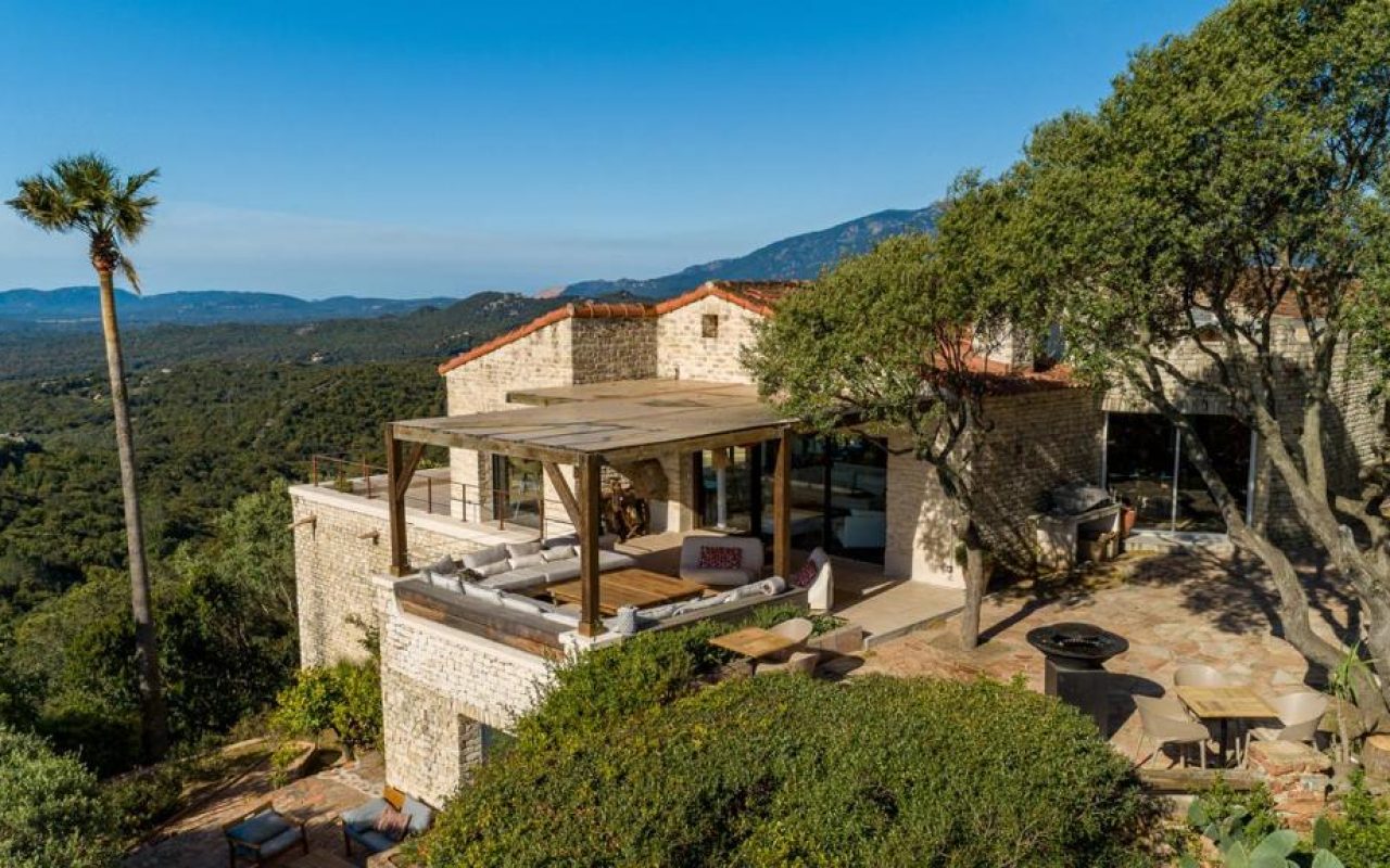 vue de la villa Arbousière à Porto Vecchio