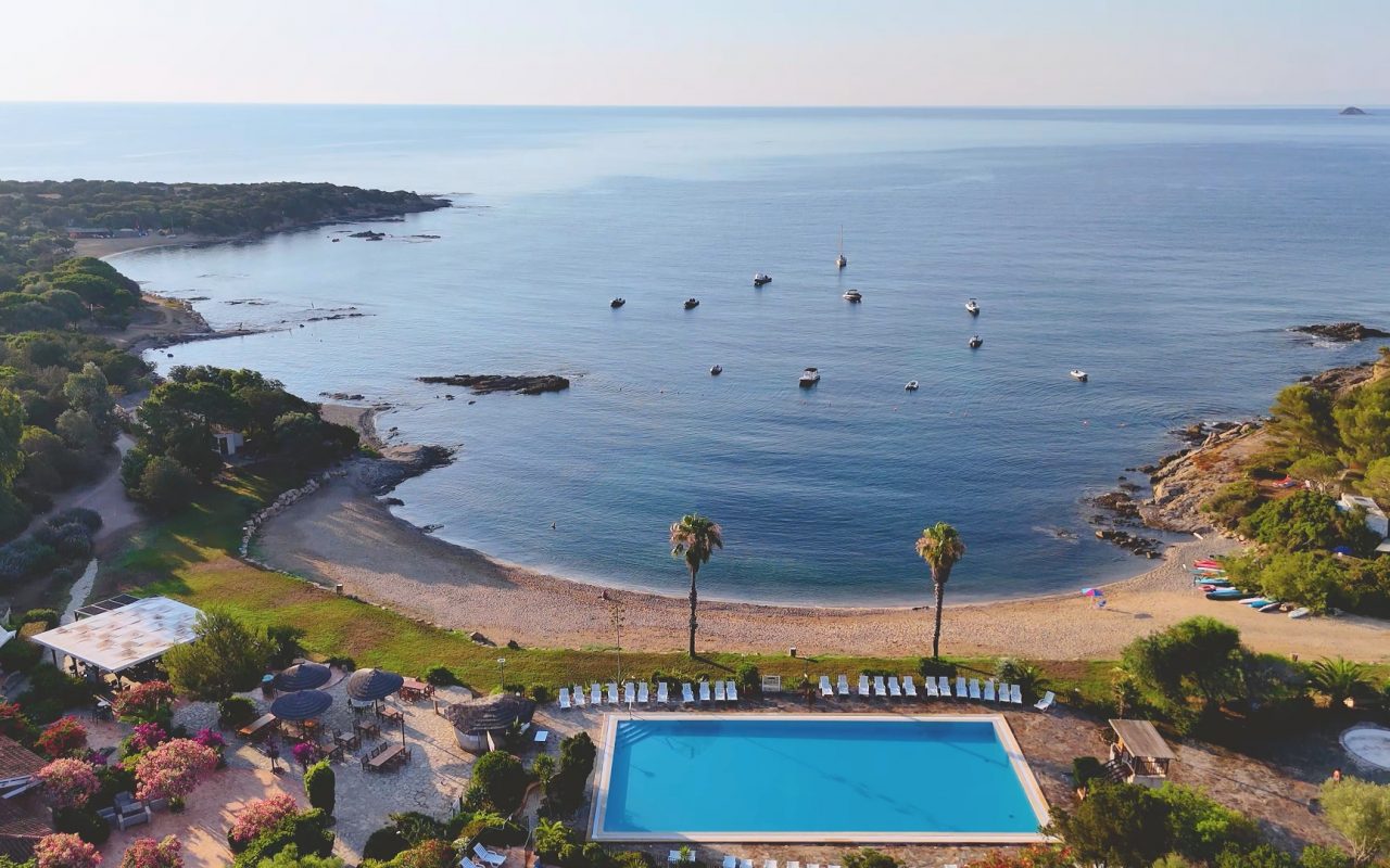 vue aérienne du village de la Chiappa