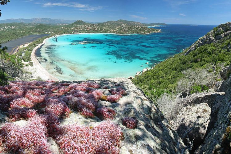 Panorama of the Bay of Santa Giulia, Porto-Vecchio, Corsica